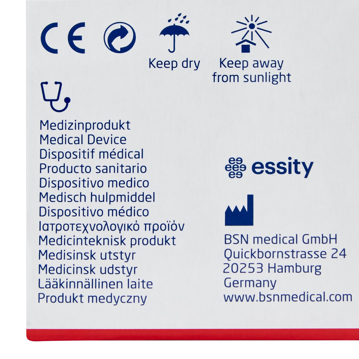 Dressing Retention Tape with Liner Hypafix® White 2 Inch X 2 Yard Nonwoven Polyester NonSterile - BeHope