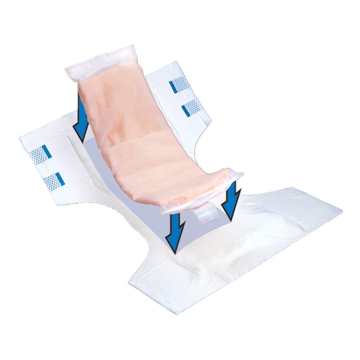 Booster Pad Tranquility TopLiner 4 X 14 Inch Heavy Absorbency Super Absorbent Core Regular - BeHope