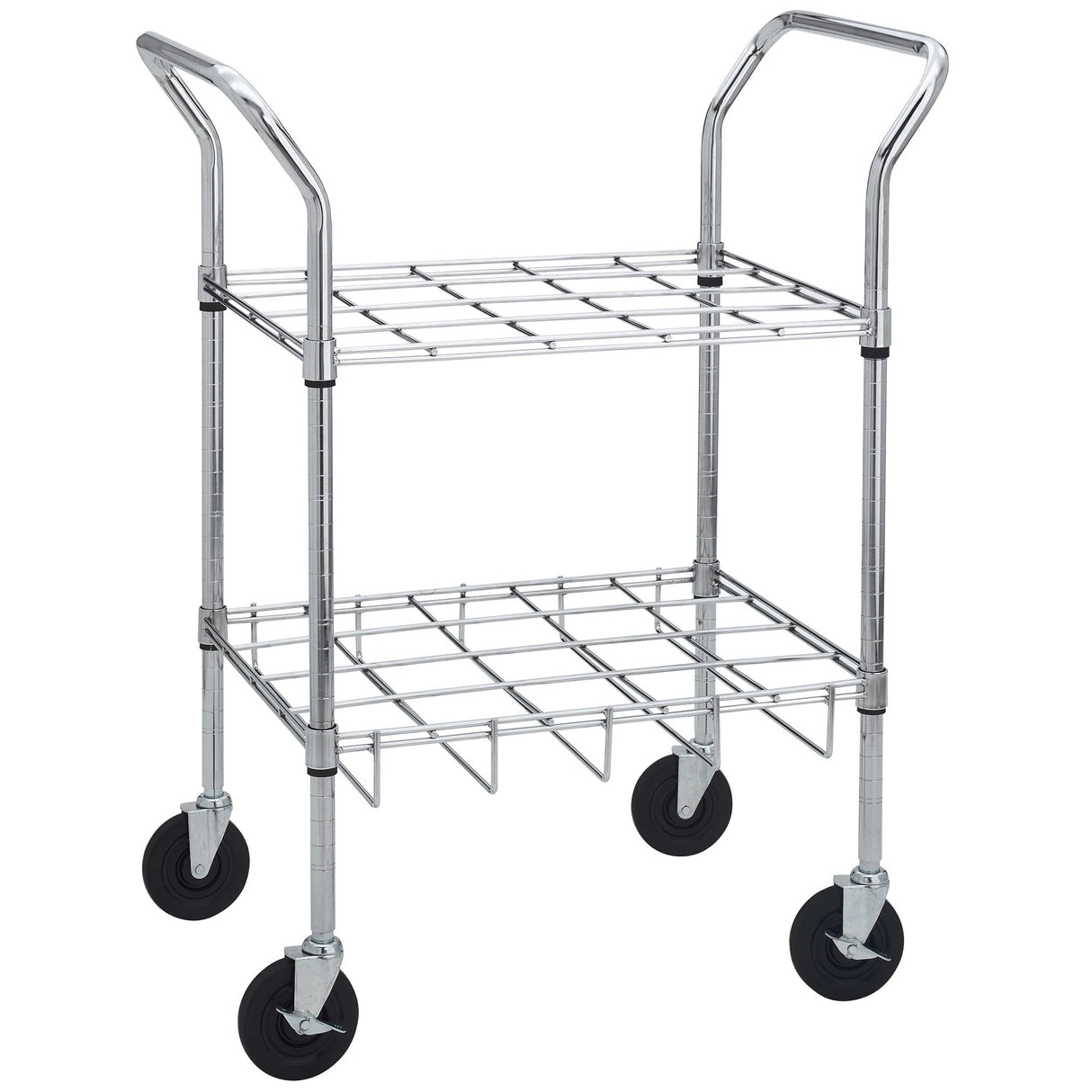 E, D, C or M9 Oxygen Cylinder Cart Steel Frame Chrome - BeHope
