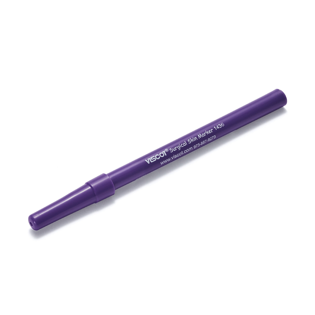 Skin Marker with Ruler Viscot® Gentian Violet Ink Sterile Full Size Ultra Fine Tip - BeHope