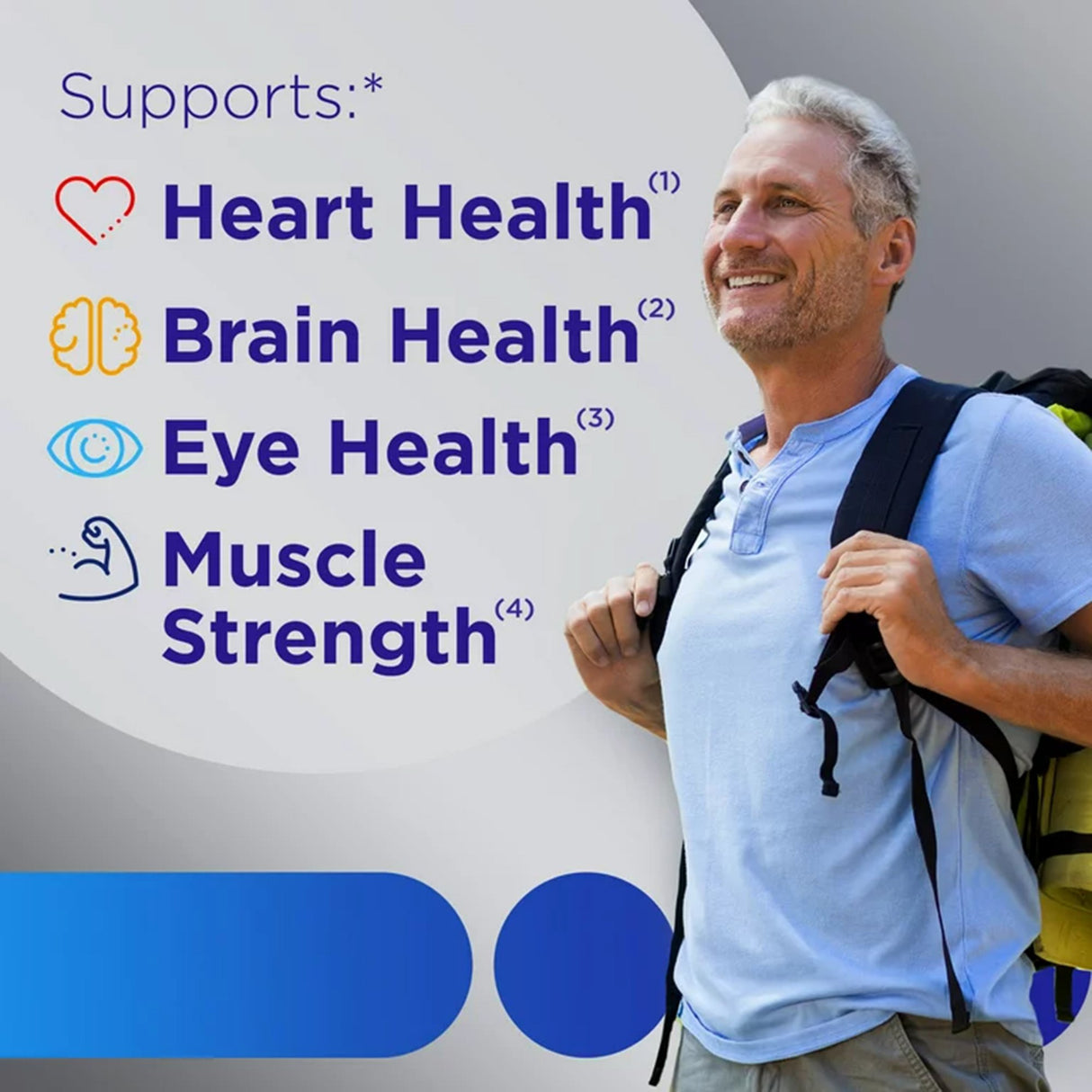 Multivitamin Supplement Centrum Men 50+ Gummy 80 per Bottle Fruit Flavor - BeHope