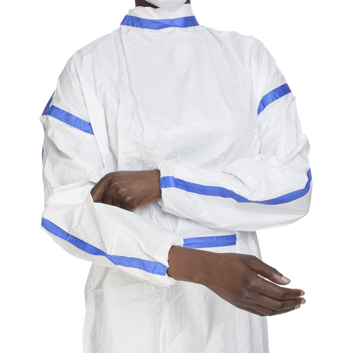 Chemotherapy Procedure Gown One Size Fits Most White Sterile ASTM F739-12 Disposable - BeHope