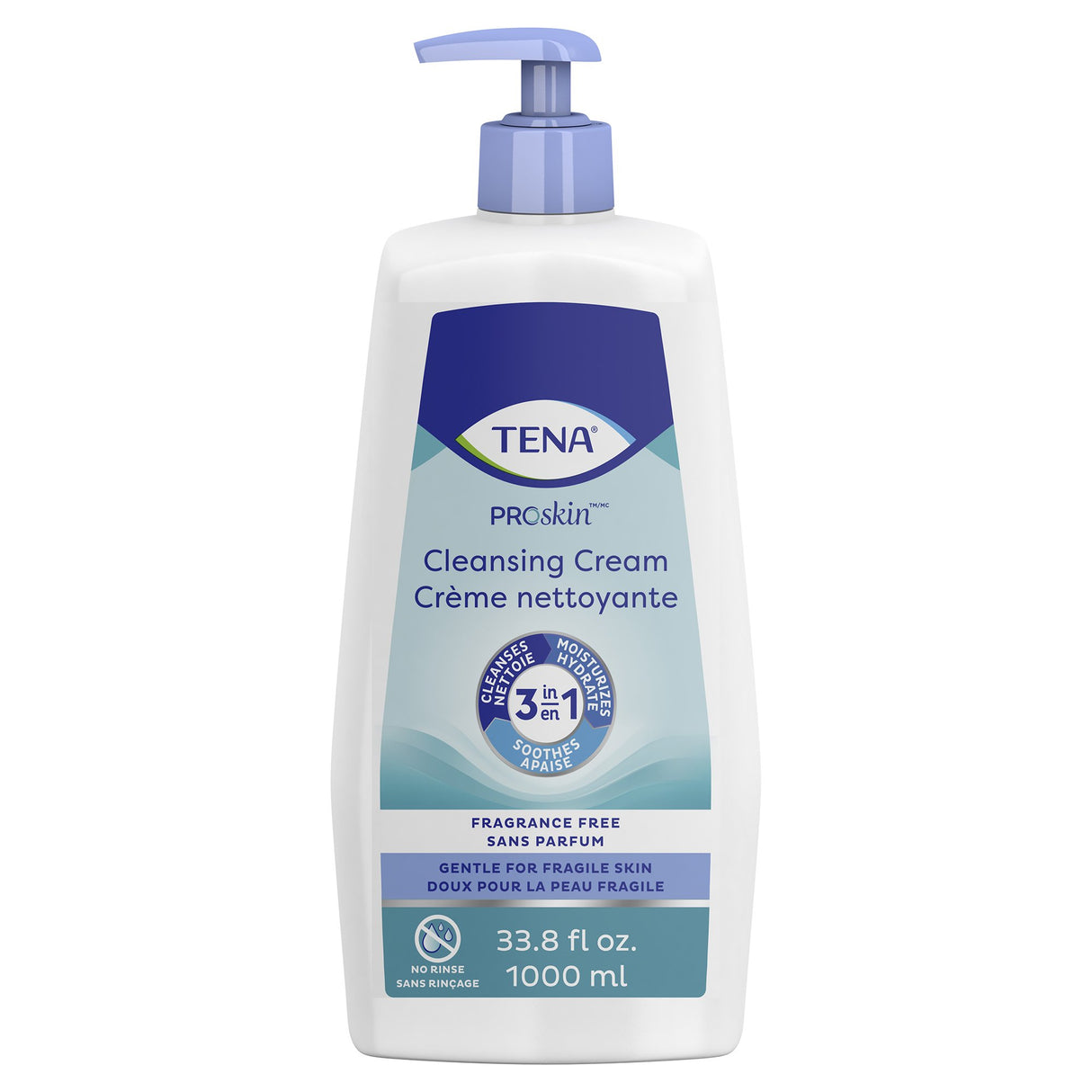 Rinse-Free Body Wash TENA® ProSkin™ Cream 33.8 oz. Pump Bottle Unscented - BeHope