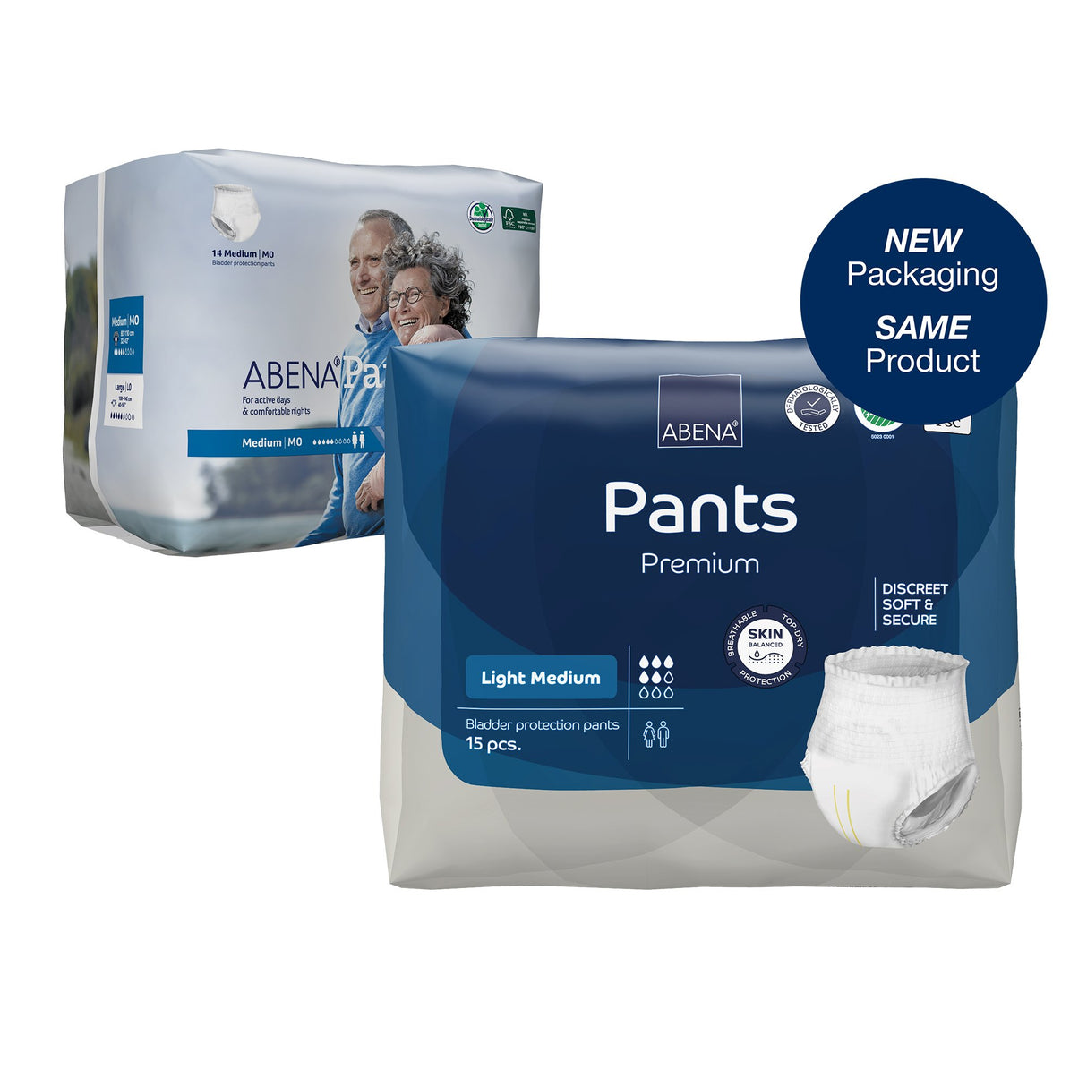 Unisex Adult Absorbent Underwear Abena® Pants Pull On with Tear Away Seams Medium Disposable Moderate Absorbency - BeHope