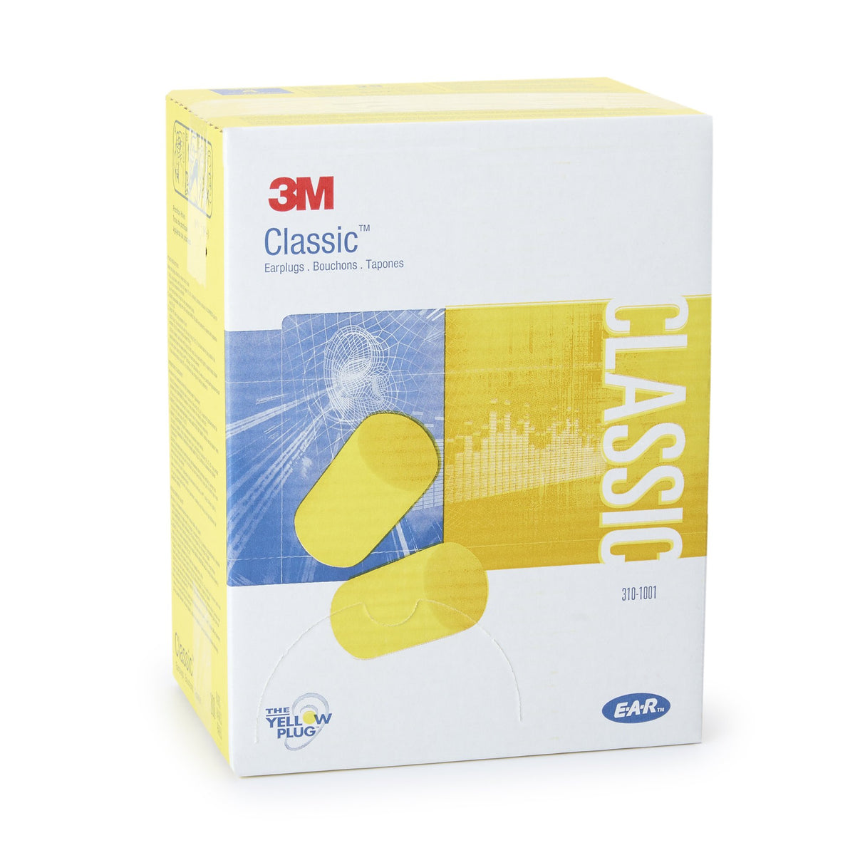 Ear Plugs 3M™ E-A-R™ Classic™ Cordless One Size Fits Most Yellow - BeHope