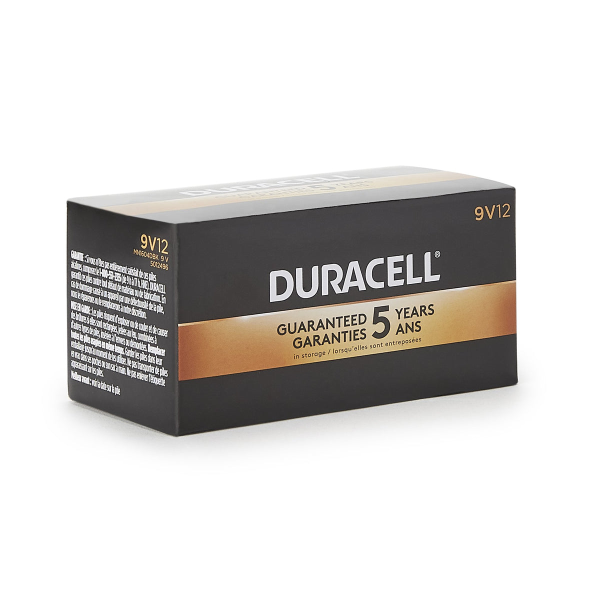 Alkaline Battery Duracell® Coppertop® 9V Cell 9V Disposable 12 Pack - BeHope