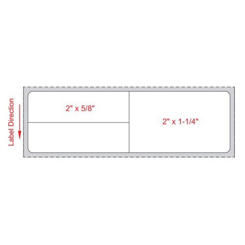 Blank Label Meditech® Thermal Label White Paper 1-1/4 X 4 Inch - BeHope