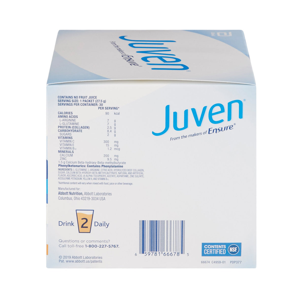 Oral Supplement Juven® Orange Flavor Powder 0.98 oz. Individual Packet - BeHope