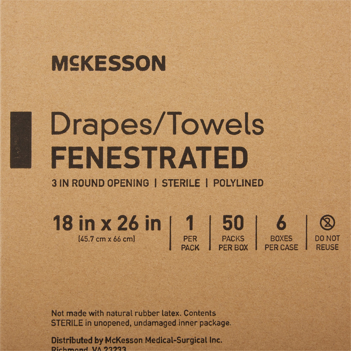 General Purpose Drape McKesson Poly Lined Towel Drape 18 W X 26 L Inch Sterile - BeHope