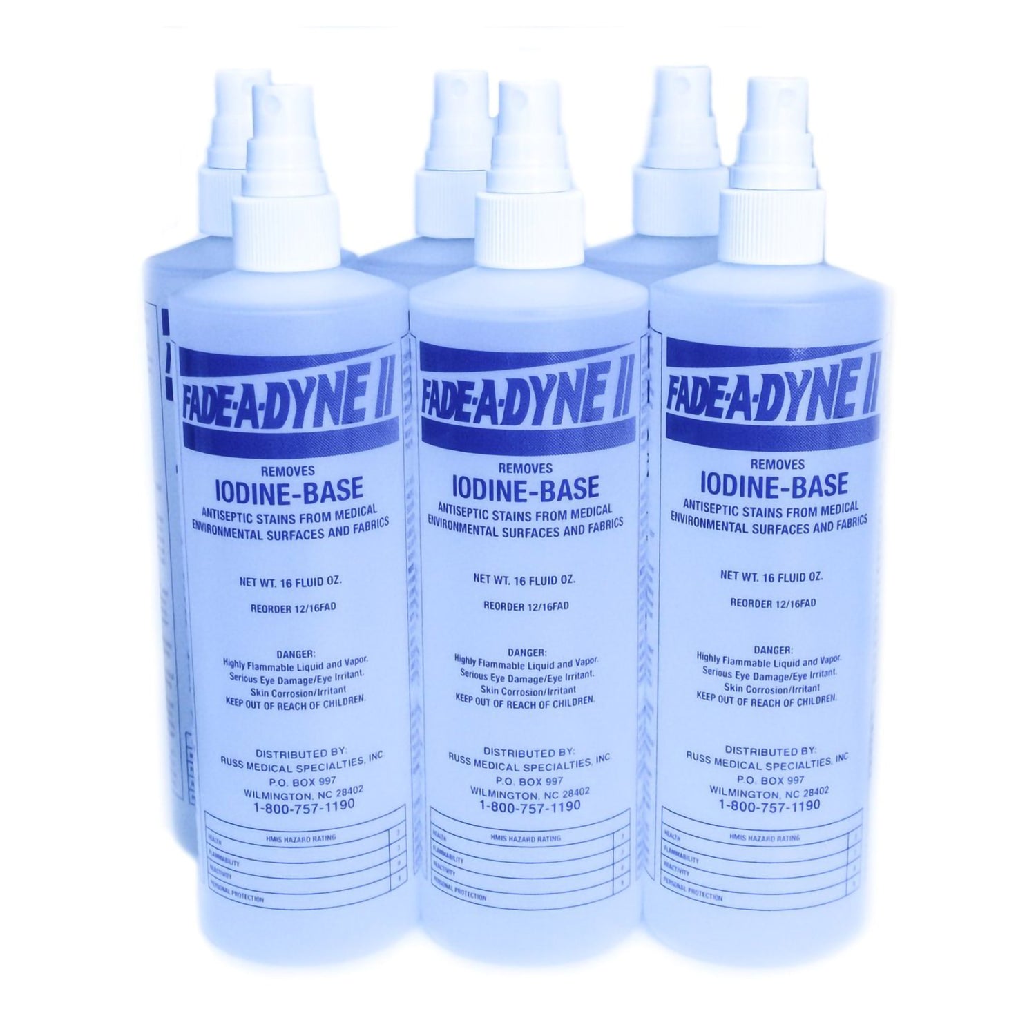 Iodine Stain Remover Fade-A-Dyne II® Alcohol Based Pump Spray Liquid 16 oz. Bottle Alcohol Scent NonSterile - BeHope