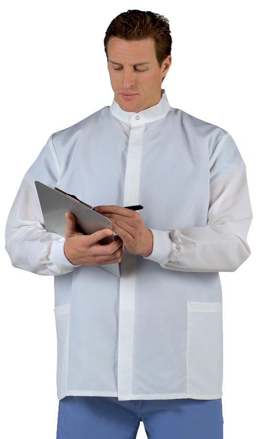 Medline Fluid-Resistant Unisex Barrier Short Lab Coats - BeHope