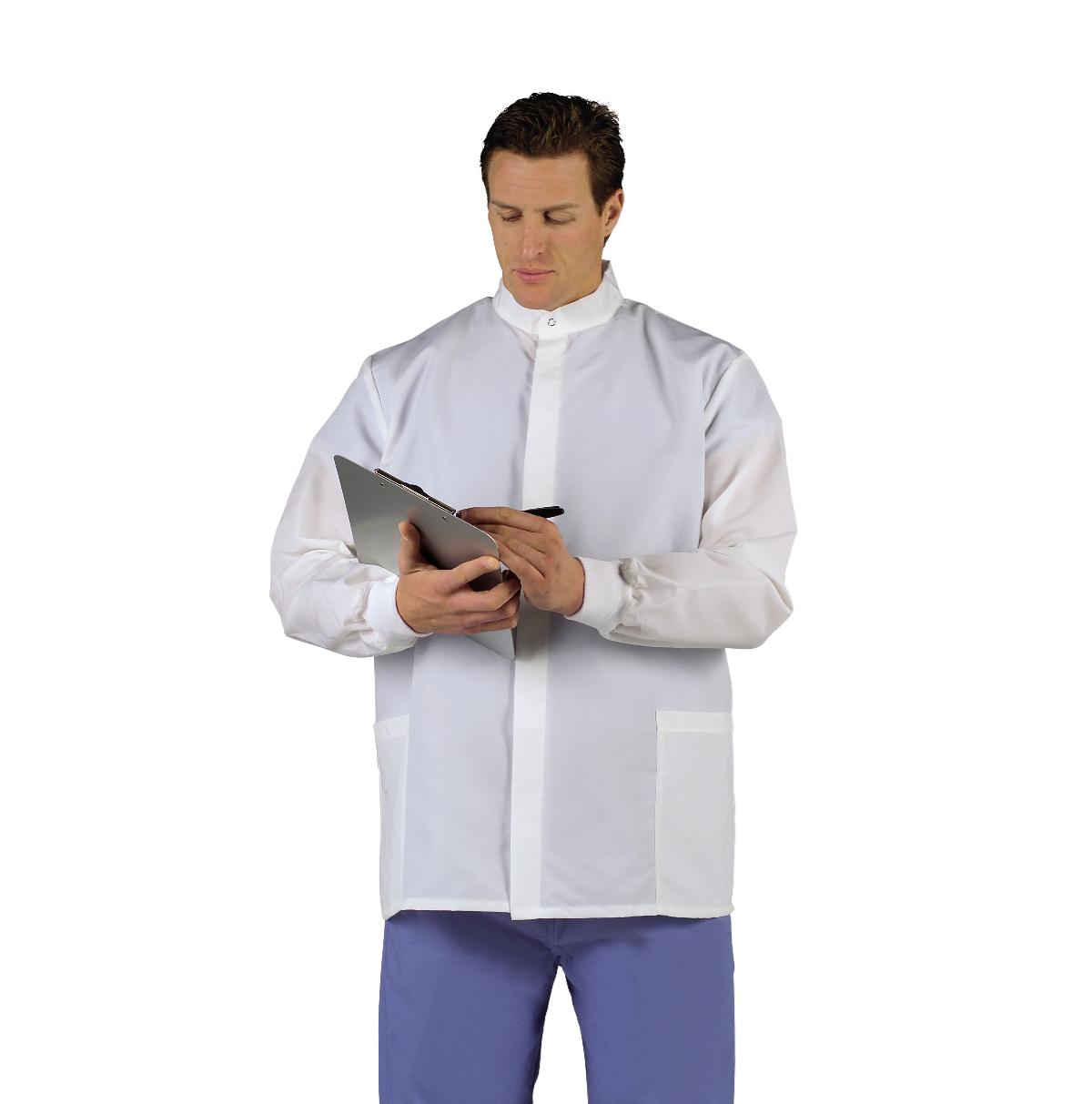 Medline Fluid-Resistant Unisex Barrier Short Lab Coats - BeHope