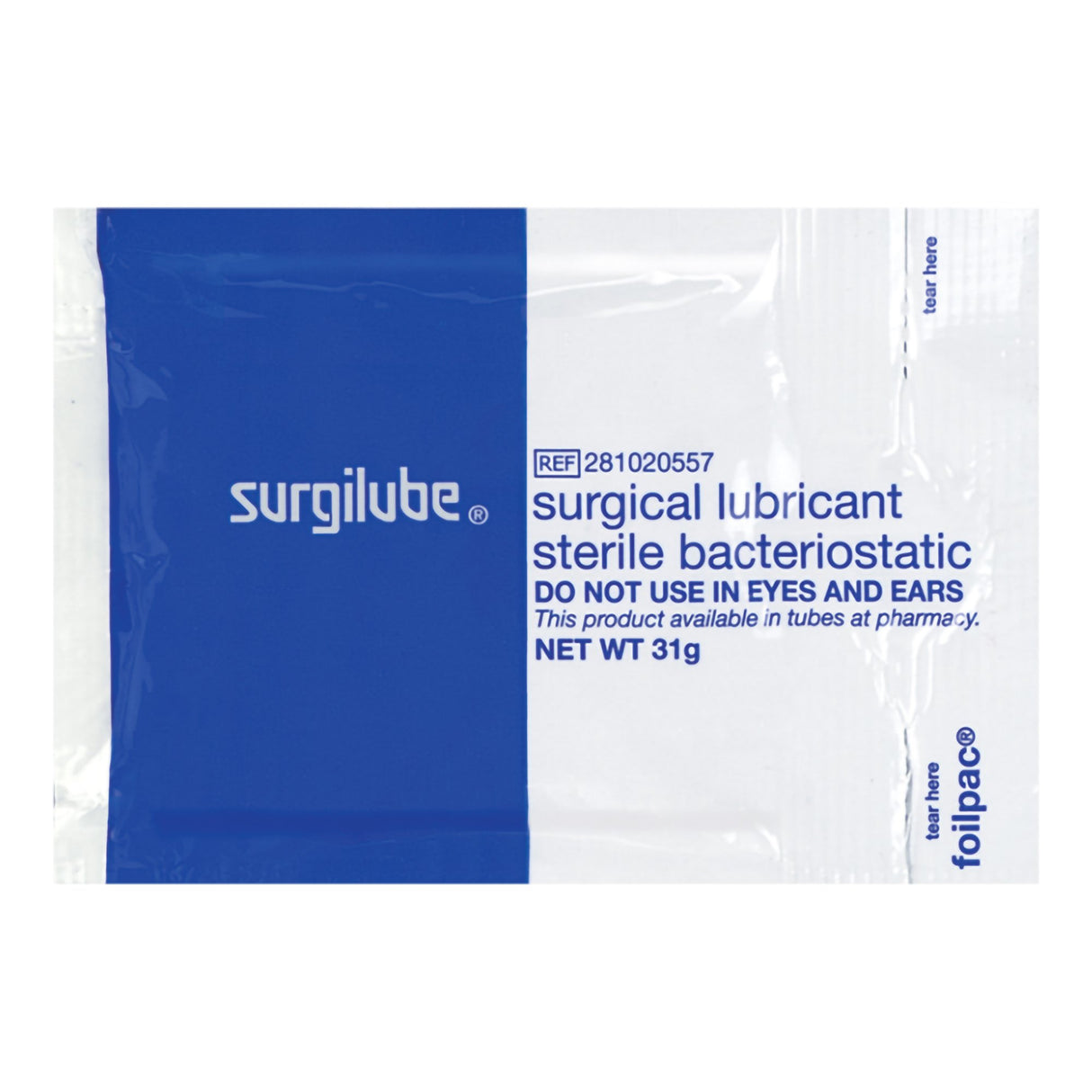 Lubricating Jelly - Carbomer free Surgilube® 31 Gram Individual Packet Sterile - BeHope