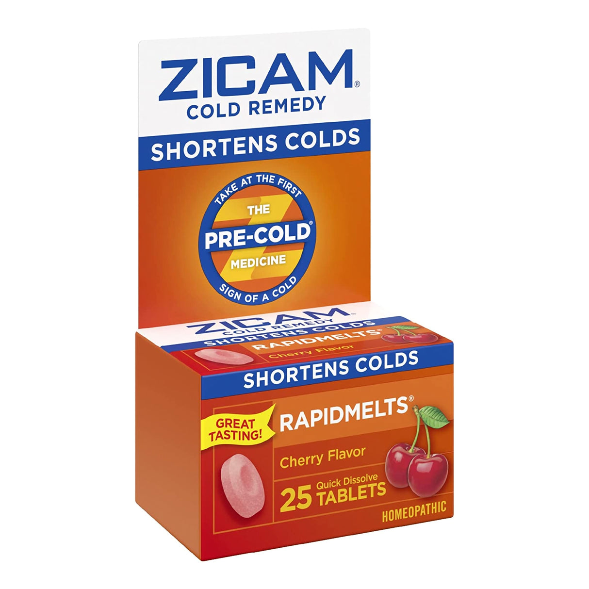 Cold and Cough Relief Zicam® 2X - 1X Strength Tablet 25 per Box - BeHope