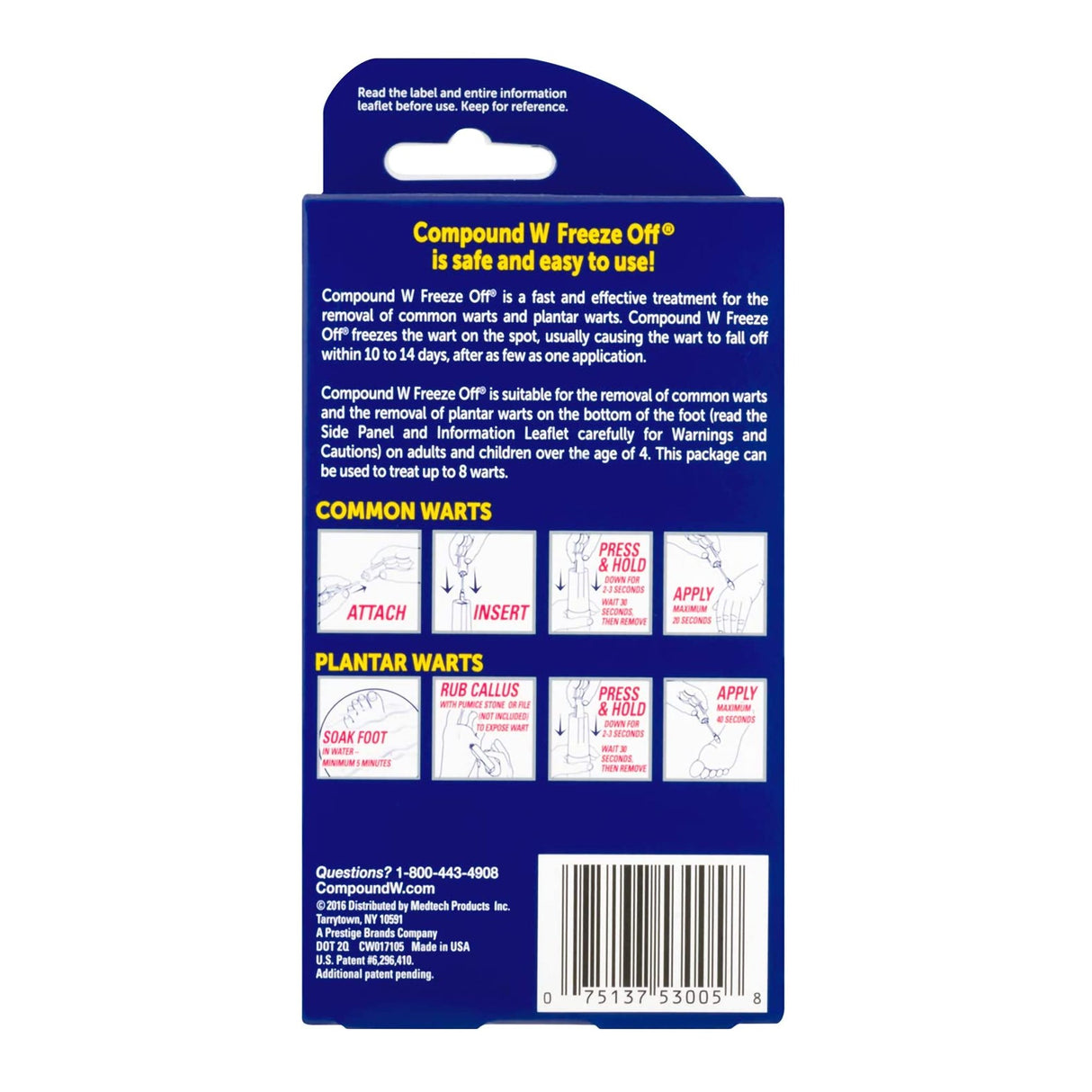 Wart Remover Compound W® Freeze Off® Liquid 8 per Box - BeHope