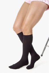Compression Stocking Jobst® Relief Knee High Large Black Closed Toe - BeHope