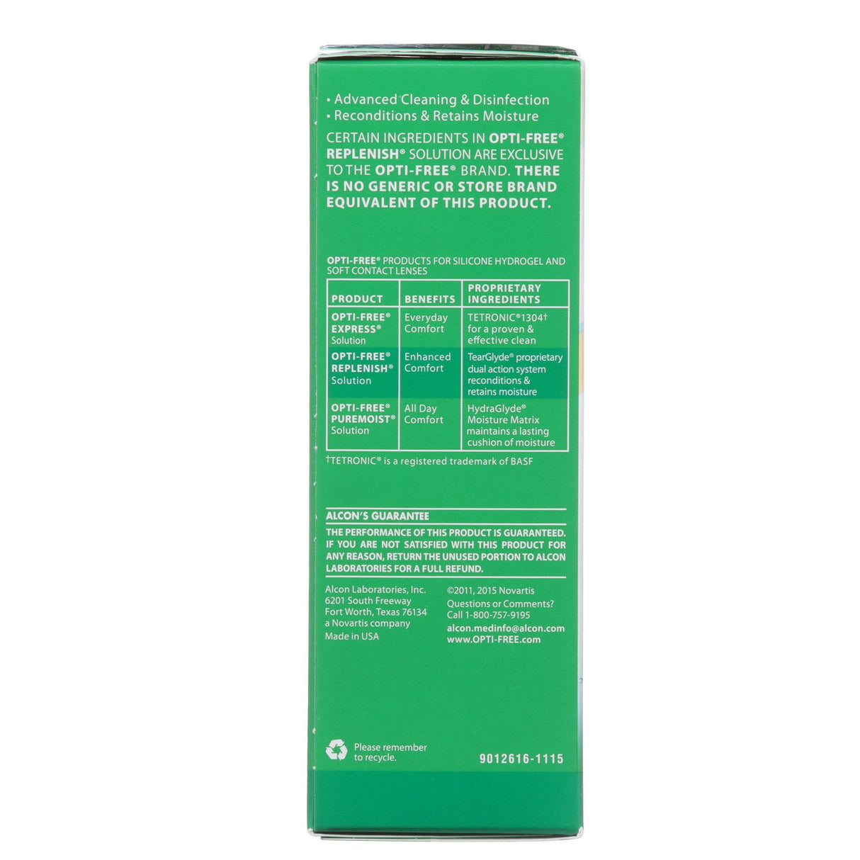 Contact Lens Solution Opti Free® Replenish® Soft Lenses Moisture - BeHope
