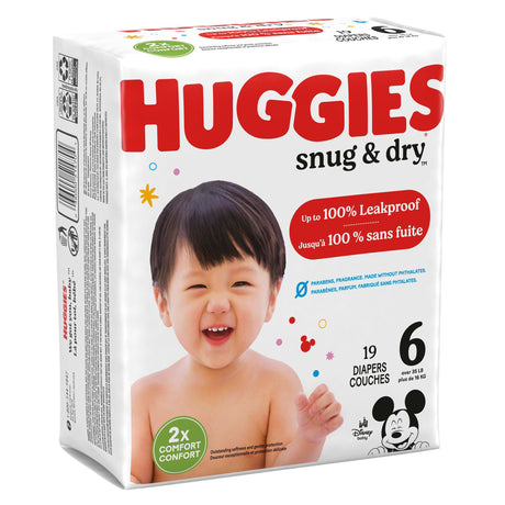 Unisex Baby Diaper Huggies® Snug & Dry Size 6 Disposable Heavy Absorbency - BeHope