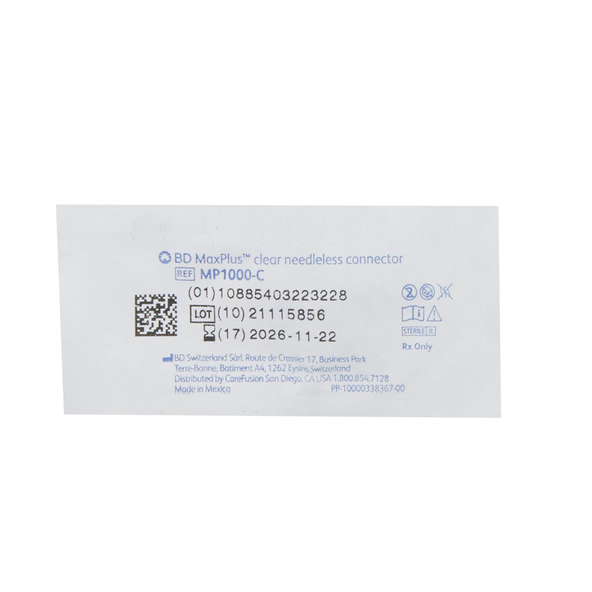Maxplus Tru-swab Needleless Connector MRI Safe Lipid Chemo Compatible - BeHope
