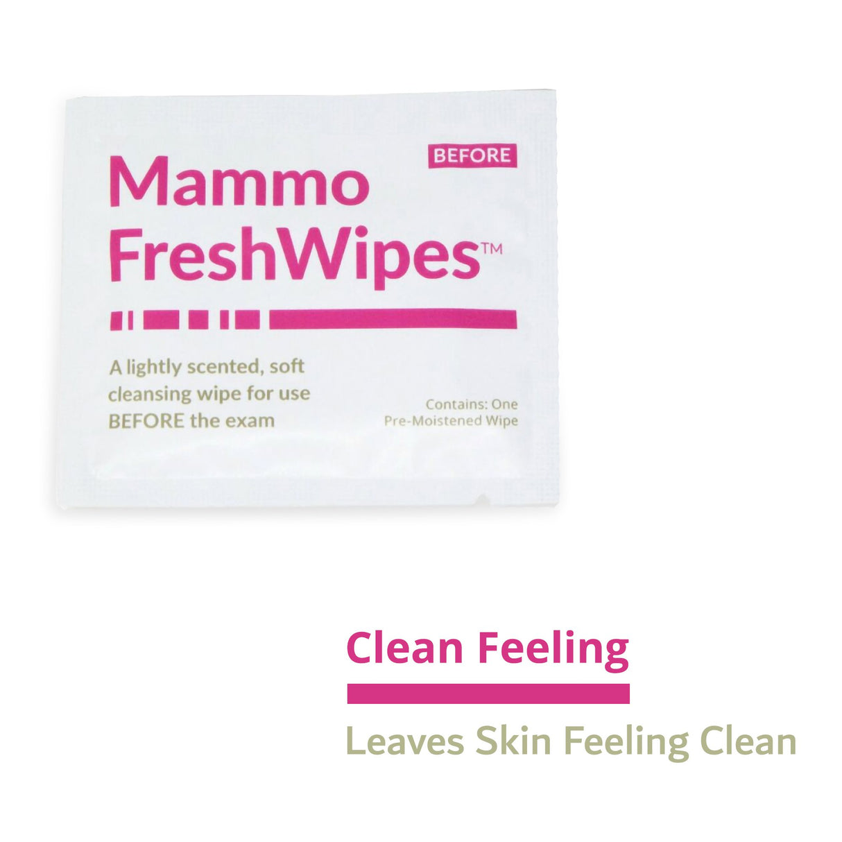 Mammography Cleansing Towelette PDC® Freshwipes™ Individual Packet Scented 50 Count - BeHope
