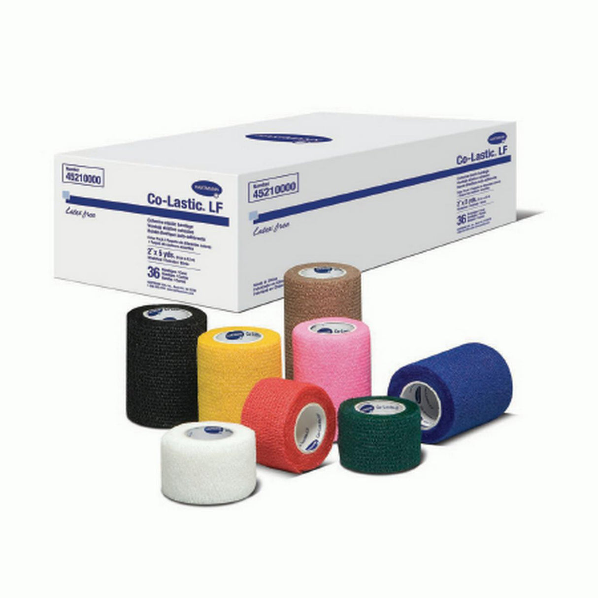 Cohesive Bandage Co-Lastic® 2 Inch X 5 Yard Self-Adherent Closure Assorted Colors NonSterile Standard Compression - BeHope