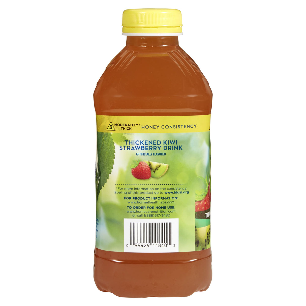 Thickened Beverage Thick & Easy® 46 oz. Bottle Kiwi Strawberry Flavor Liquid IDDSI Level 3 Moderately Thick/Liquidized - BeHope