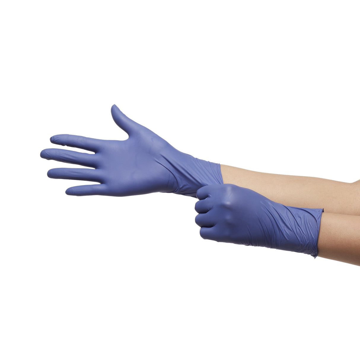 Exam Glove McKesson Confiderm® LDC Medium NonSterile Nitrile Standard Cuff Length Fully Textured Blue Chemo Tested / Fentanyl Tested - BeHope