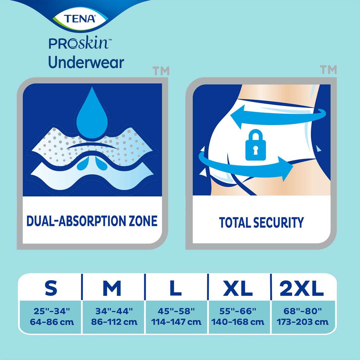 Unisex Adult Absorbent Underwear TENA® ProSkin™ Extra Pull On with Tear Away Seams 2X-Large Disposable Moderate Absorbency - BeHope