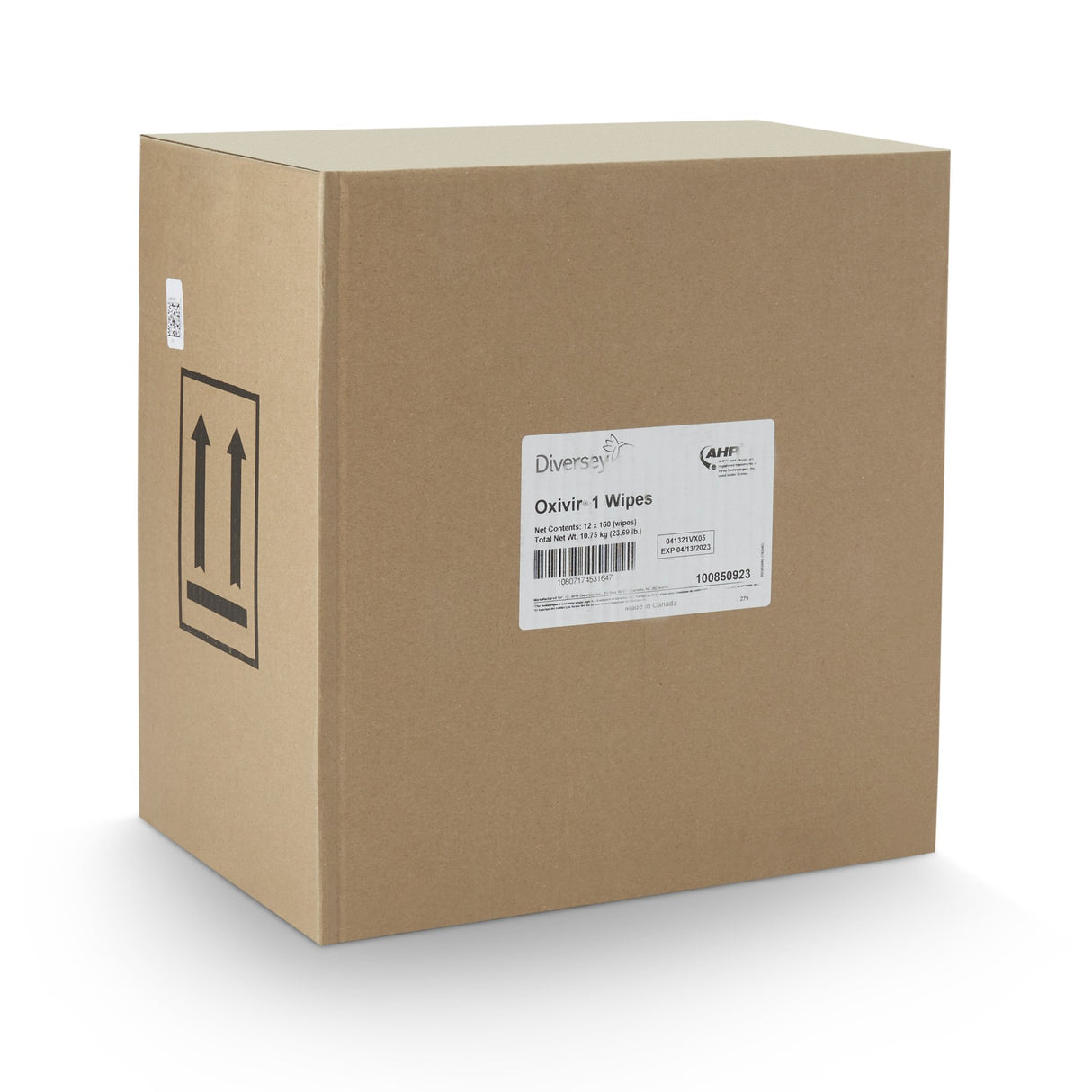 Surface Disinfectant Cleaner Diversey™ Oxivir® 1 Premoistened Hydrogen Peroxide Based Manual Pull Wipe 160 Count Canister Scented NonSterile - BeHope