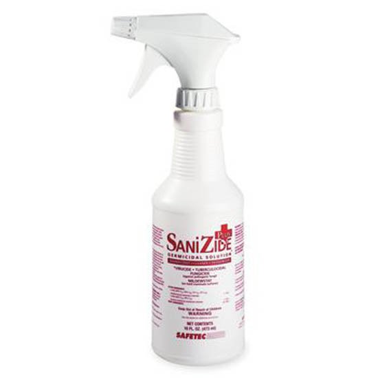 Surface Disinfectant SaniZide Plus® Germicidal Trigger Spray Liquid 16 oz. Bottle Unscented NonSterile - BeHope
