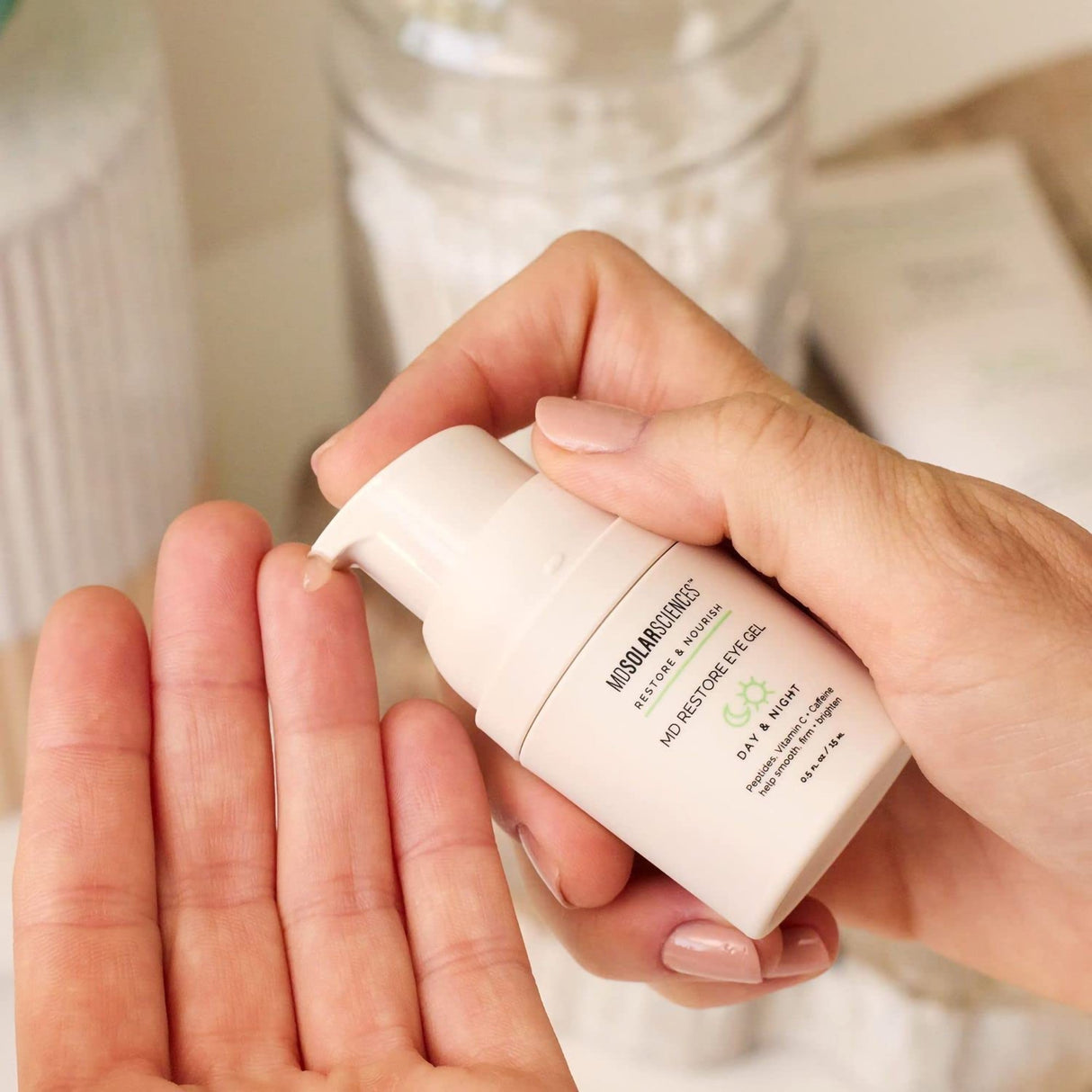 Eye Gel MDSolarsciences™ Restore 0.5 oz. Bottle Unscented Gel - BeHope