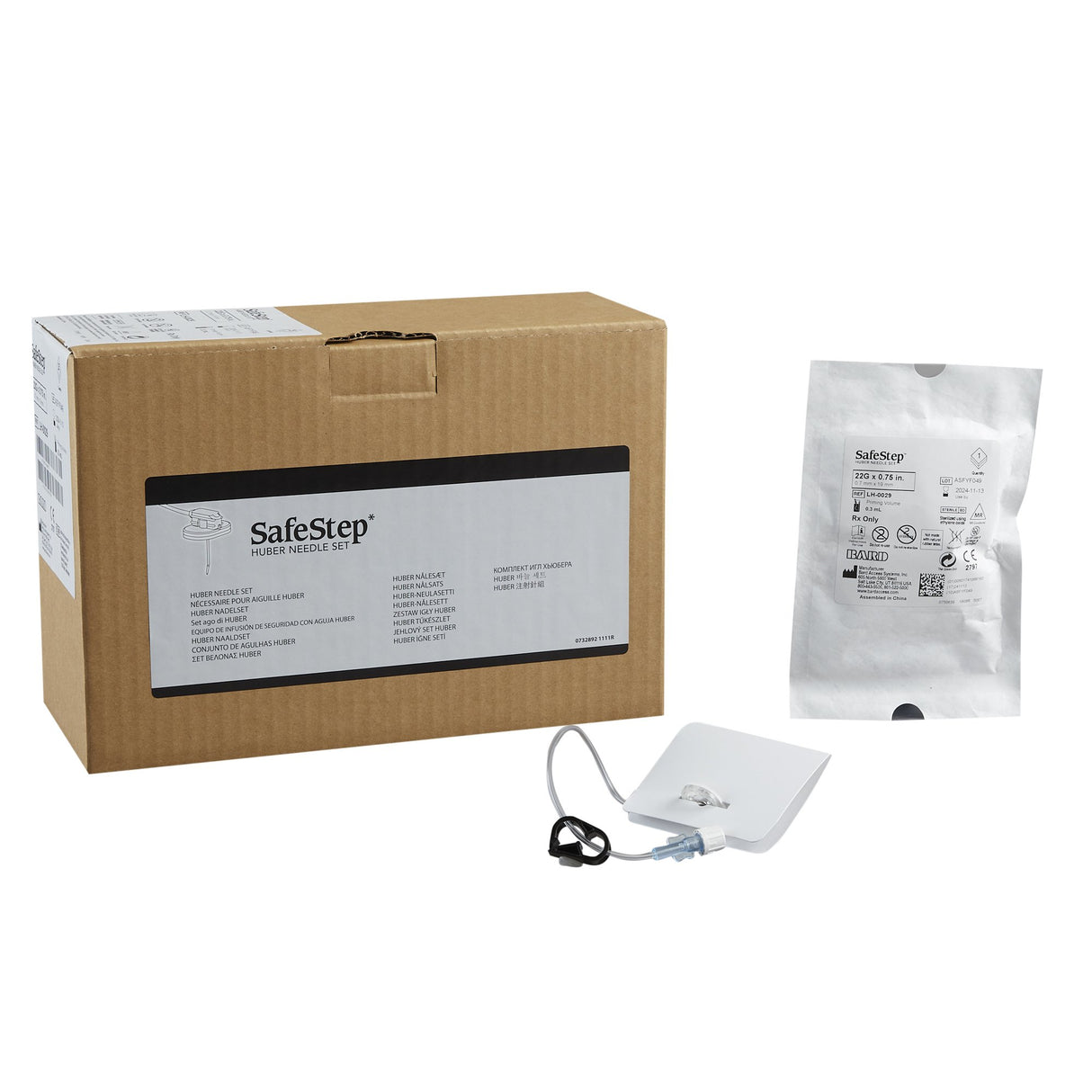 Huber Infusion Set SafeStep® 22 Gauge 3/4 Inch Without Port - BeHope