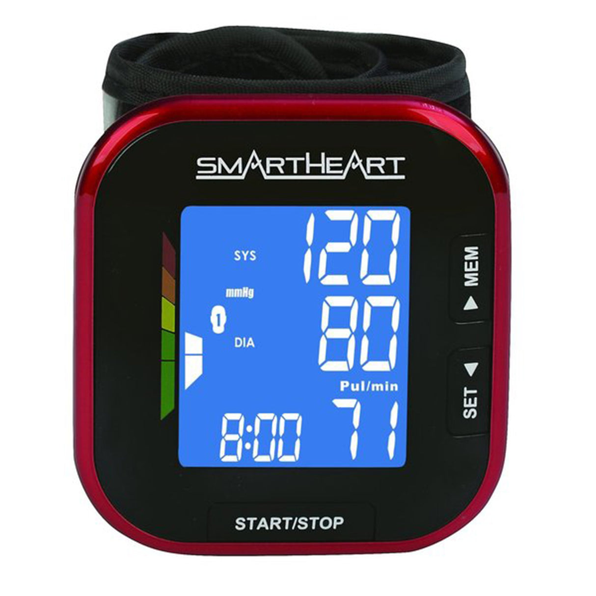 Digital Blood Pressure Monitor Smartheart Adult Cuff 5.5 X 7.6 Inch Mobile - BeHope