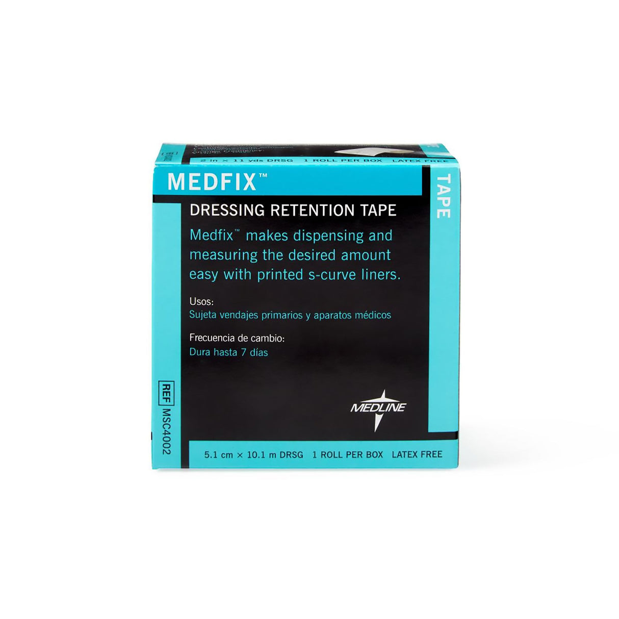 Water Resistant Dressing Retention Tape With Liner Medfix™ White 2 Inch X 11 Yard Nonwoven Nonsterile