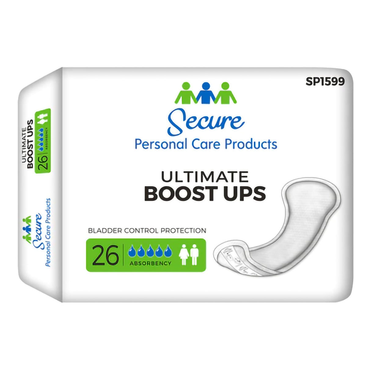 Booster Pad TotalDry™ Ultimate Boost Ups 16-1/2 Inch Length Moderate Absorbency Polymer Core One Size Fits Most - BeHope