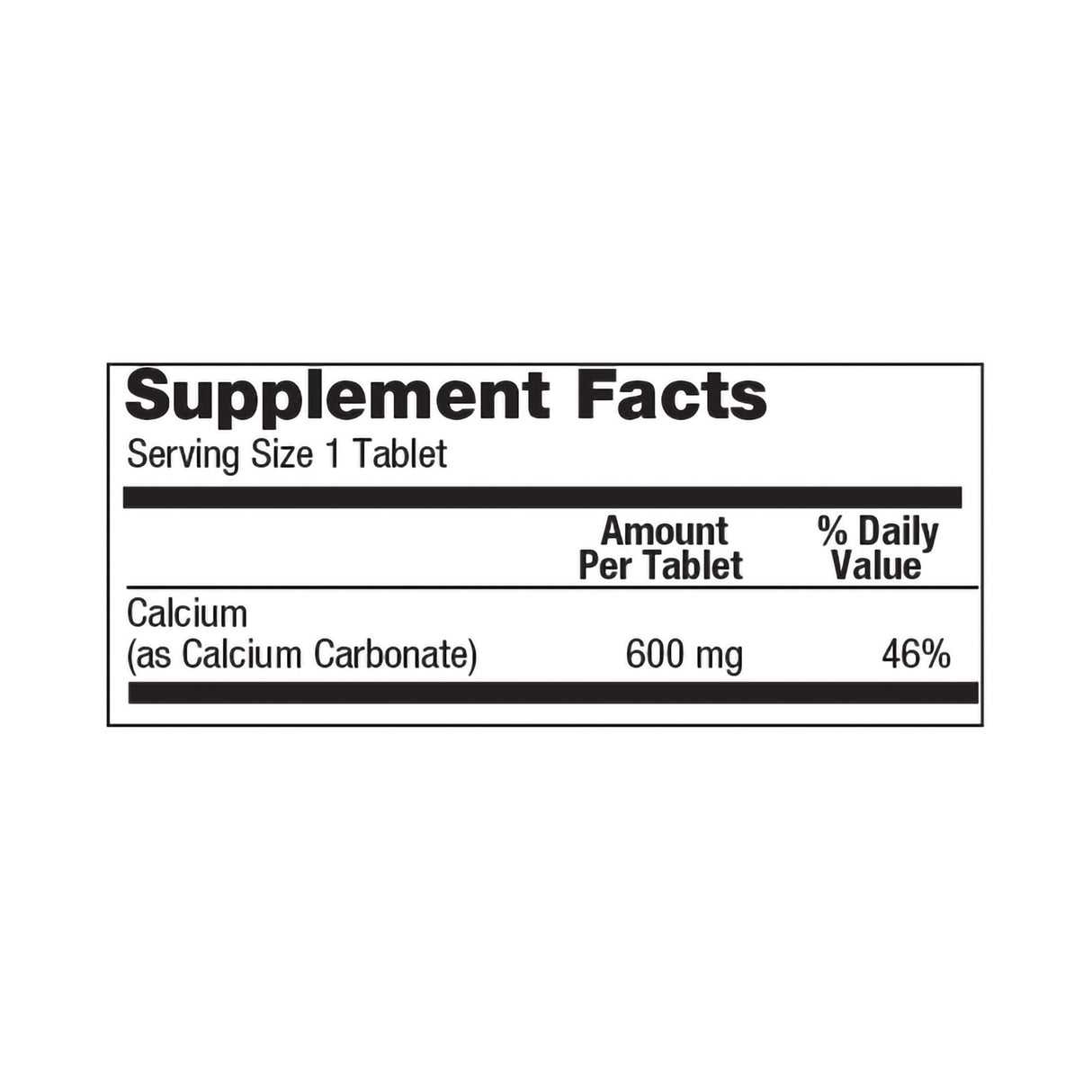 Joint Health Supplement Geri-Care® Calcium 600 mg Strength Caplet 60 per Bottle - BeHope