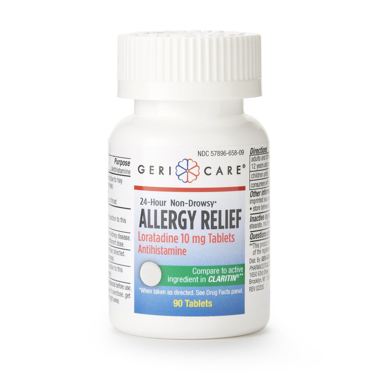 Allergy Relief Geri-Care® 10 mg Strength Tablet 90 per Bottle - BeHope