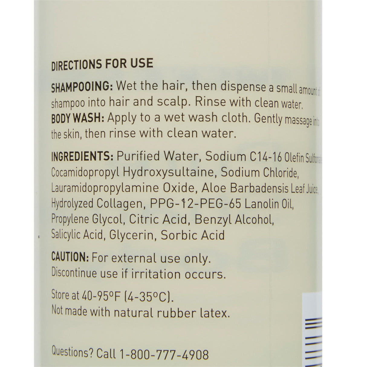 Shampoo and Body Wash McKesson Pure 8 oz. Flip Top Bottle Unscented - BeHope