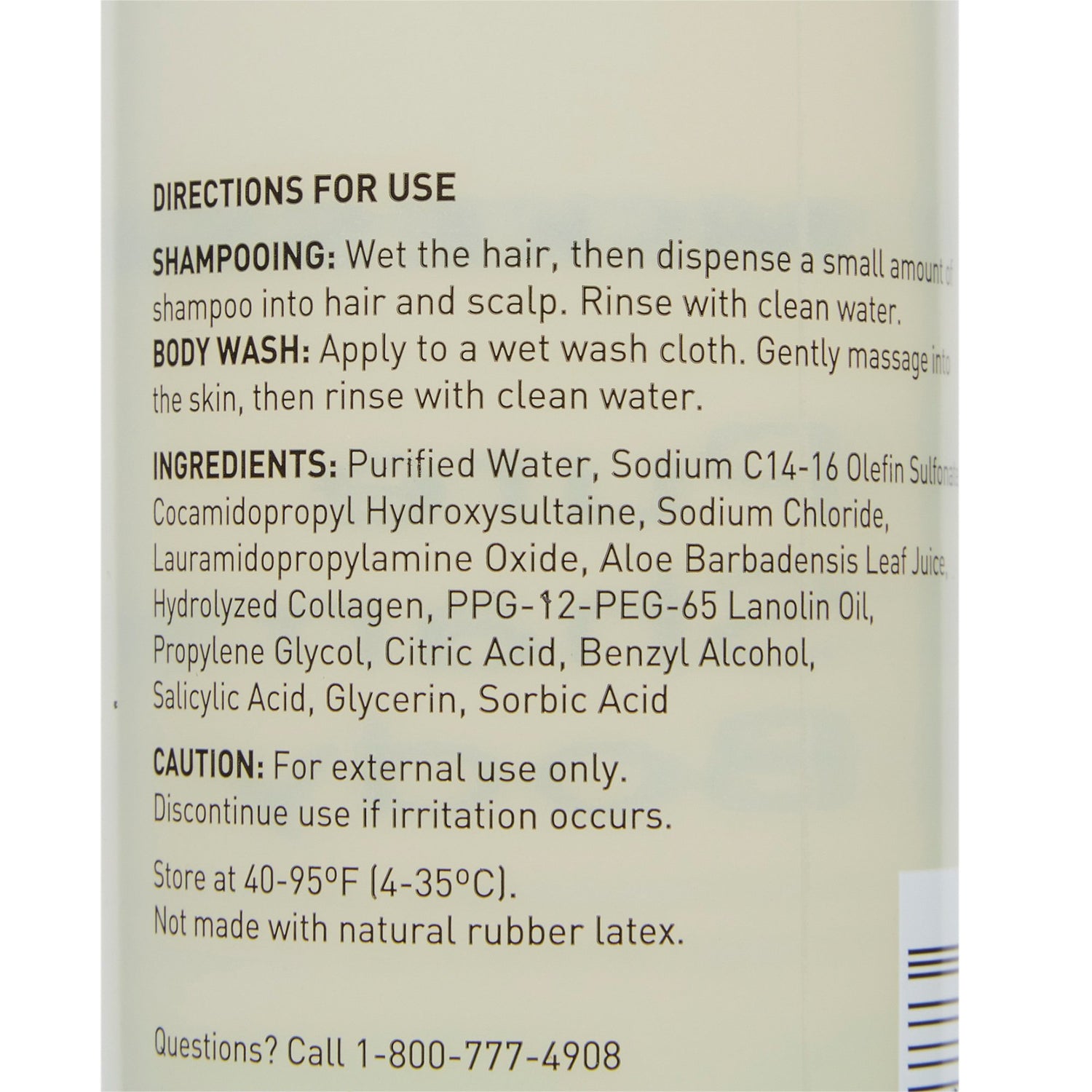 Shampoo and Body Wash McKesson Pure 8 oz. Flip Top Bottle Unscented - BeHope