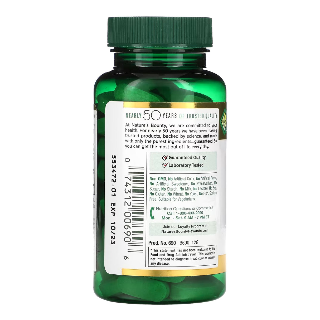 Vitamin C Supplement Nature's Bounty® 1,000 mg Strength Capsule 100 per Bottle - BeHope