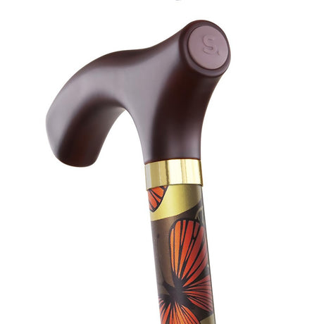 Folding Cane Switch Sticks® Aluminum 32 to 37 Inch Height Mimi Print - BeHope