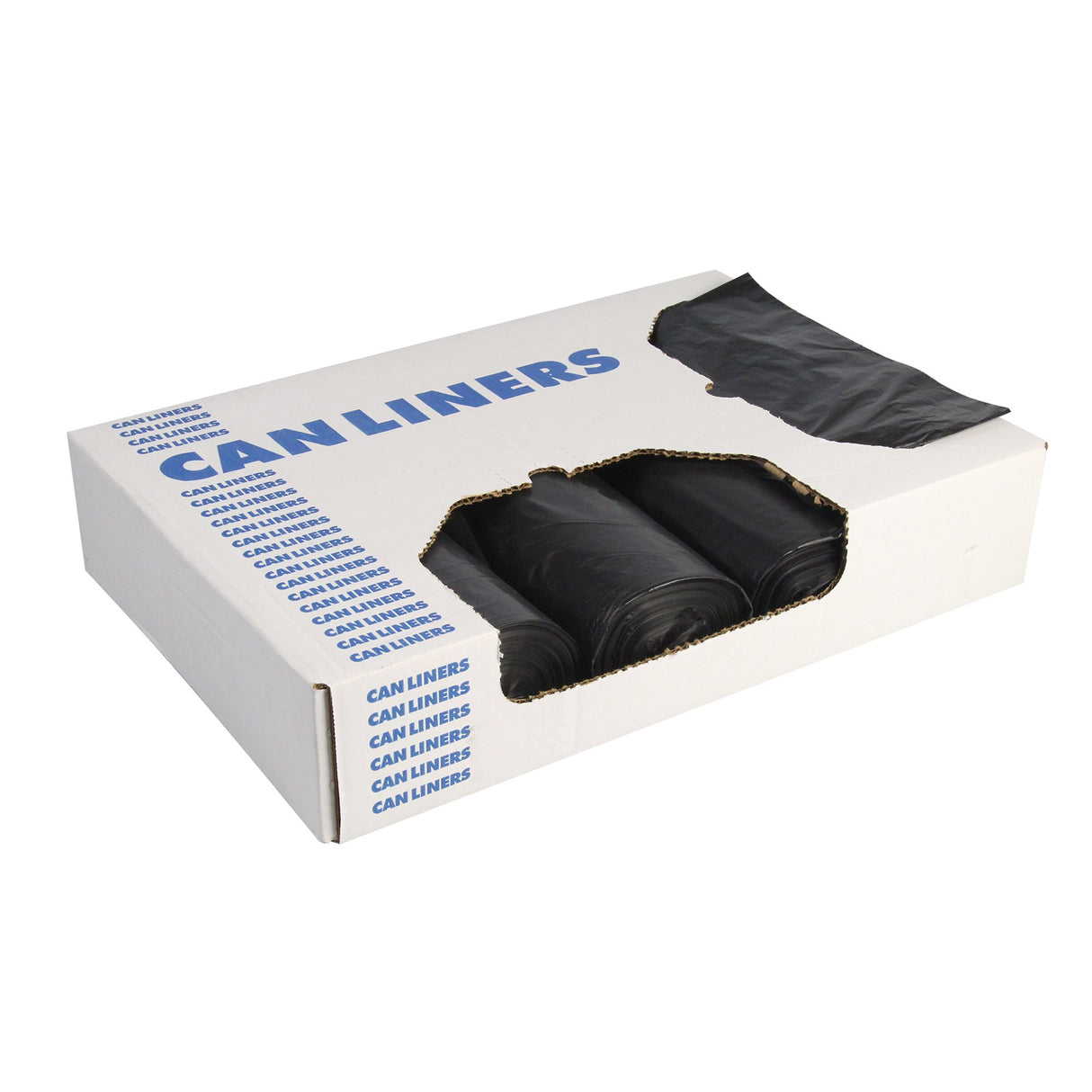 Trash Bag Heritage™ 60 gal. 1.5 mil 38 X 58 Inch Black Heavy Duty Star Seal Bottom Flat Pack - BeHope