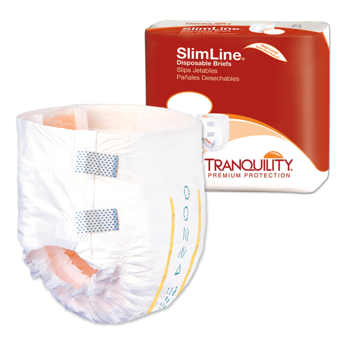 Unisex Youth Incontinence Brief Tranquility® Slimline® Size 5 to 6 Disposable Heavy Absorbency - BeHope