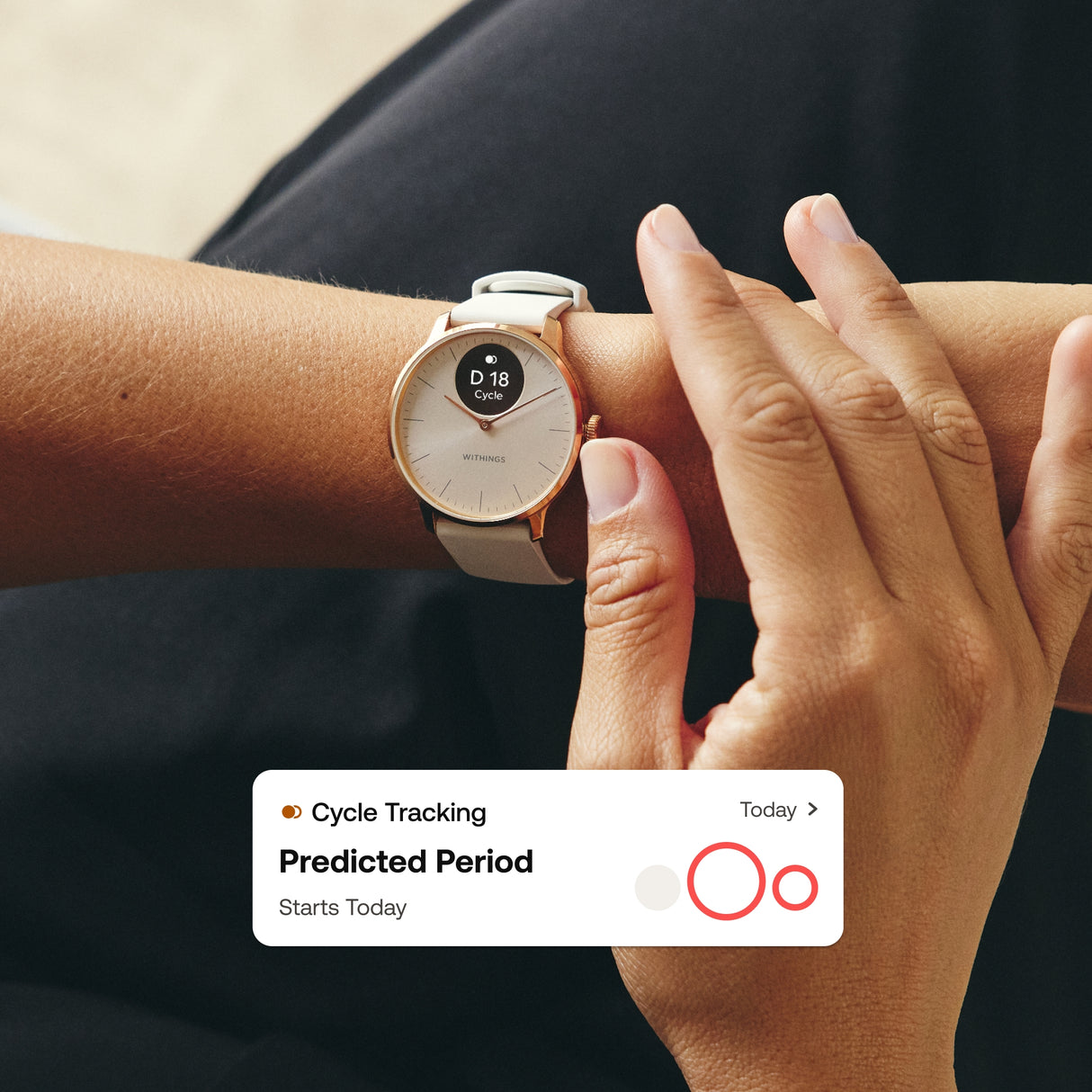 Smartwatch ScanWatch Light 37mm Withings 24 Hours Grayscale OLED Display - BeHope