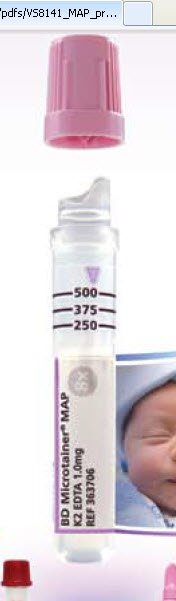 BD Microtainer® MAP Capillary Blood Collection Tube K2 EDTA Additive 250 µL to 500 µL BD Microgard™ Closure Plastic Tube - BeHope