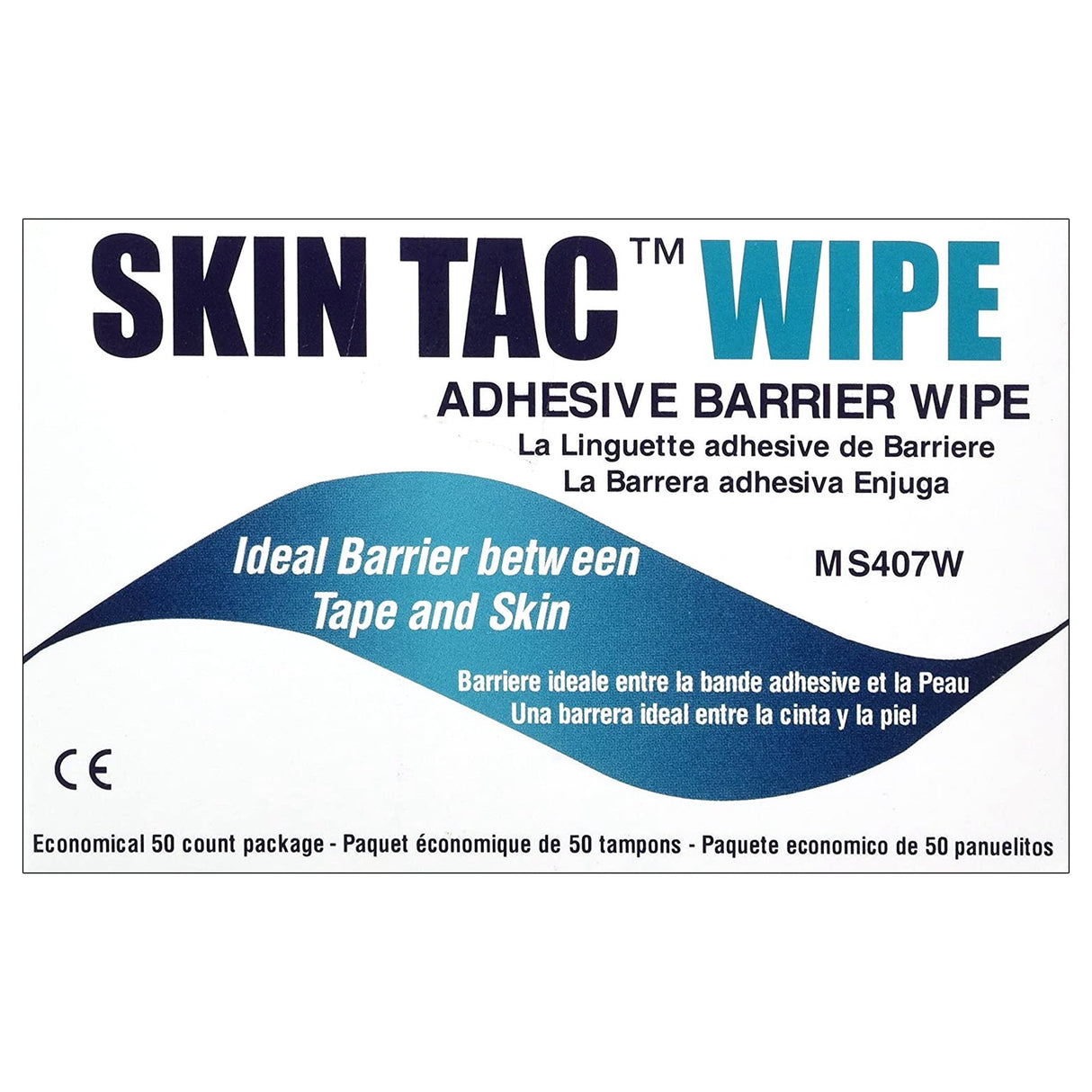 Skin Barrier Wipe Skin Tac™ 78 to 82% Strength Isopropyl Alcohol Individual Packet NonSterile - BeHope