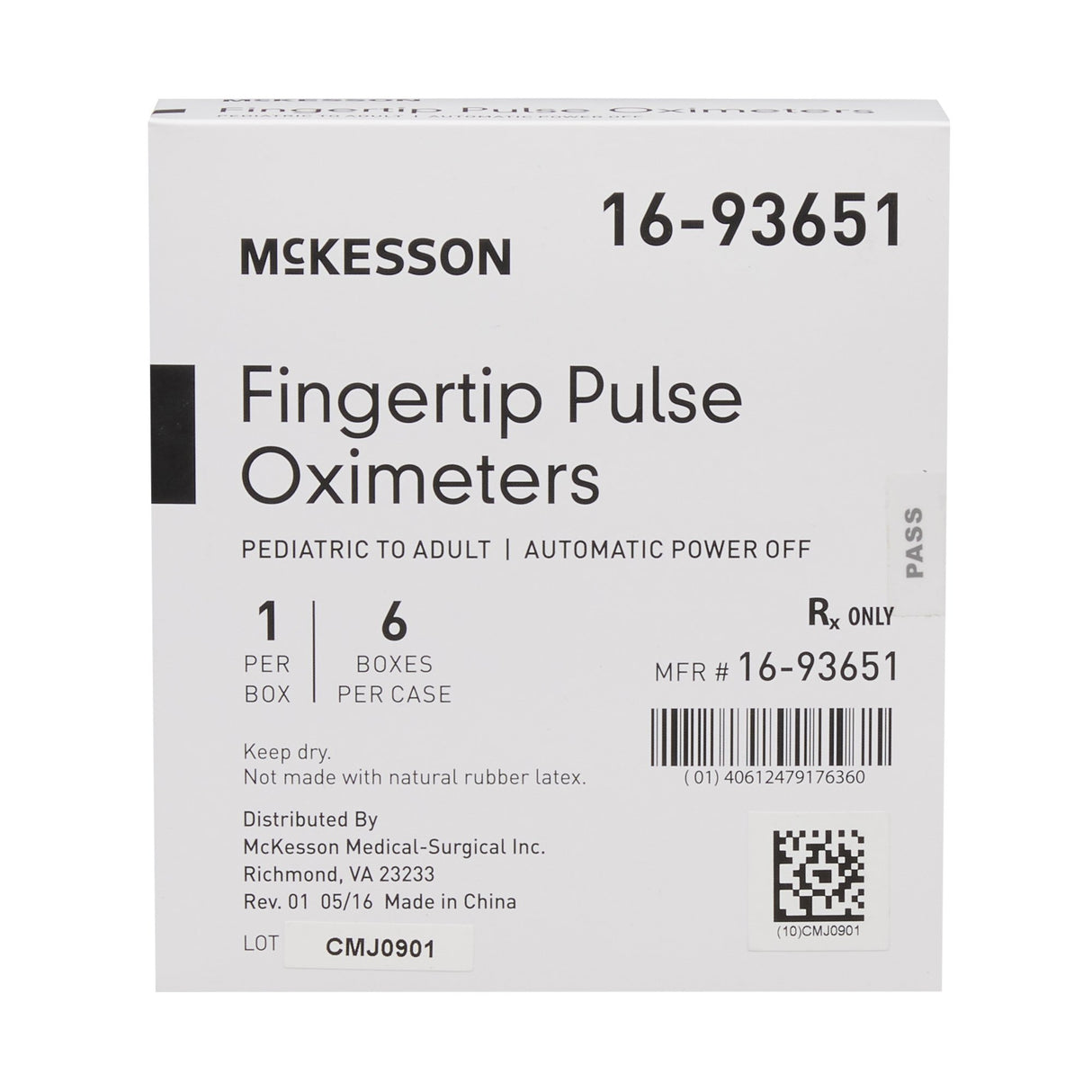 Fingertip Pulse Oximeter McKesson Adult - BeHope