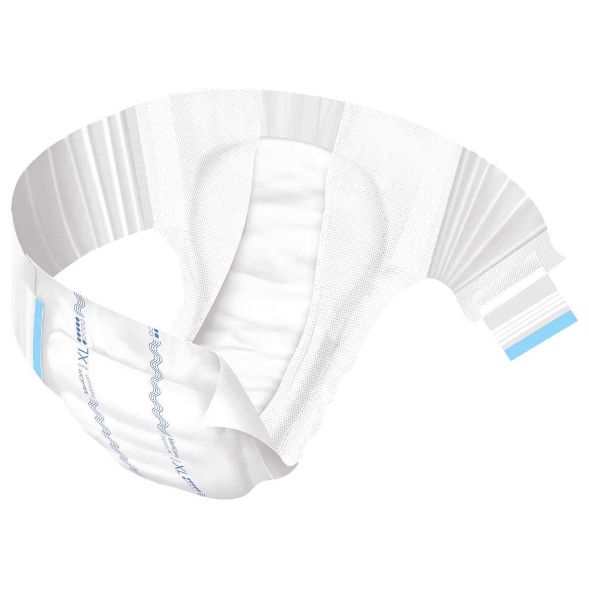 Unisex Adult Incontinence Brief MoliCare® Premium Elastic 6D X-Large Disposable Moderate Absorbency - BeHope