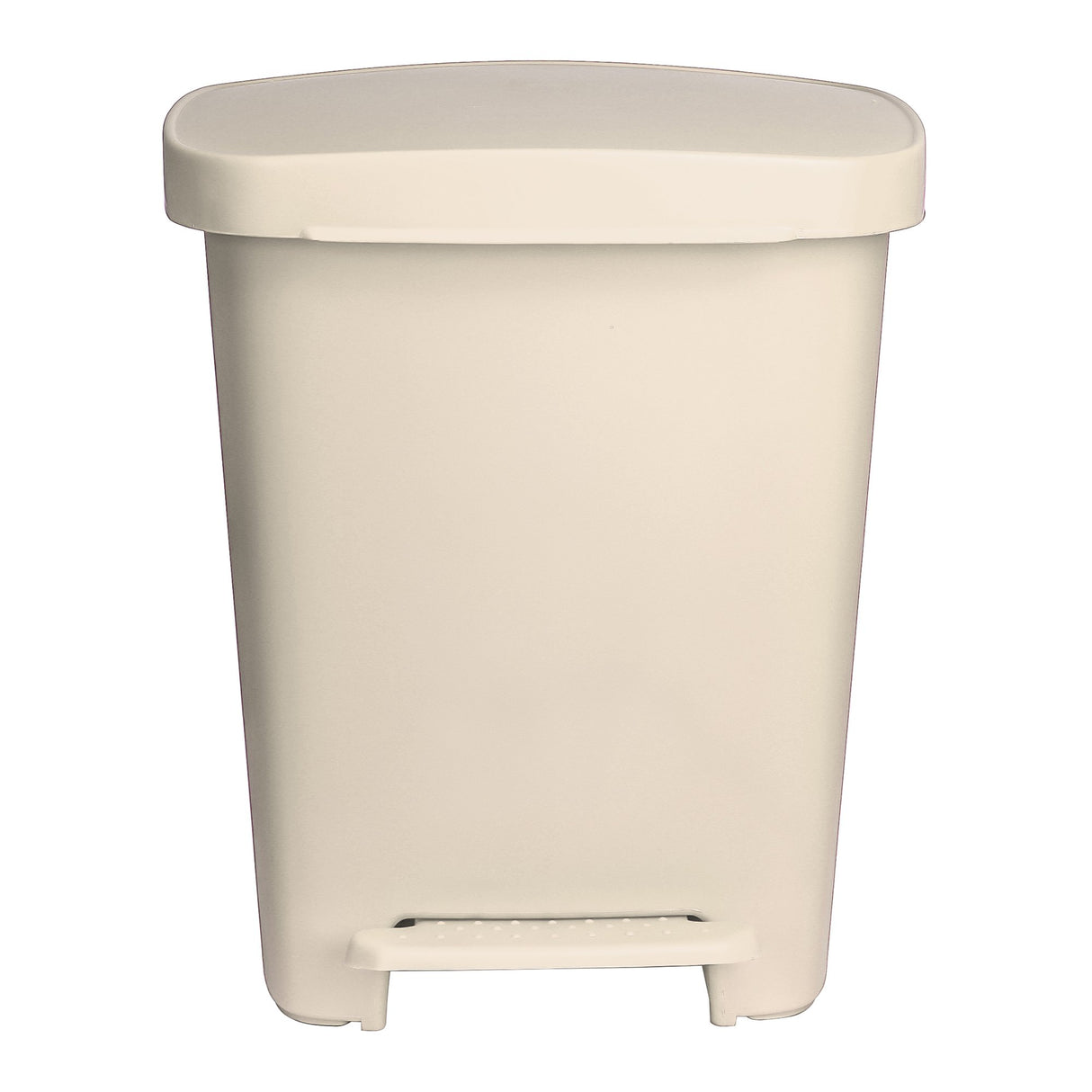 Trash Can McKesson 32 Quart / 8 gal. Beige Plastic Rectangular - BeHope