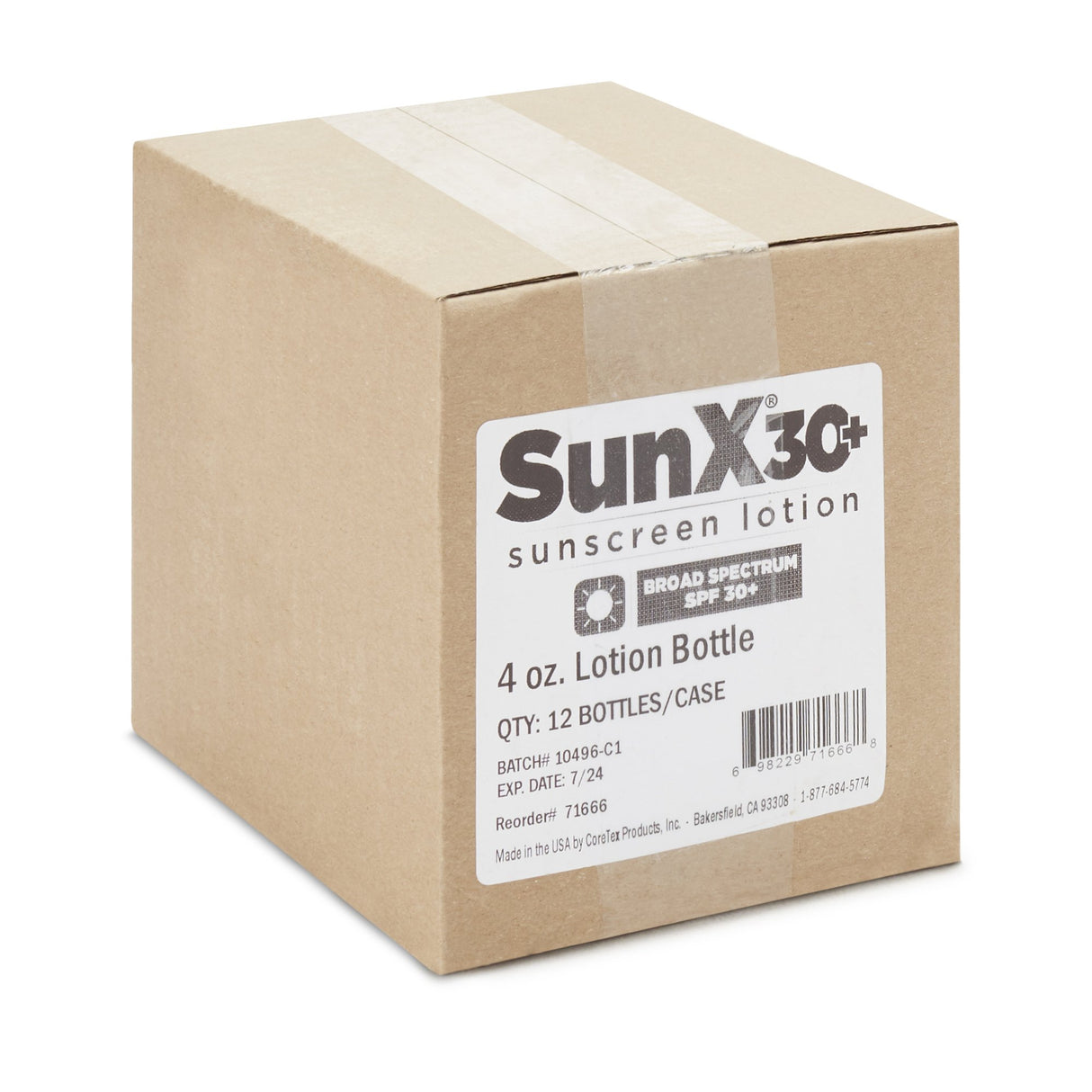 Sunscreen SunX® 30+ SPF 30 Lotion 4 oz. Bottle - BeHope